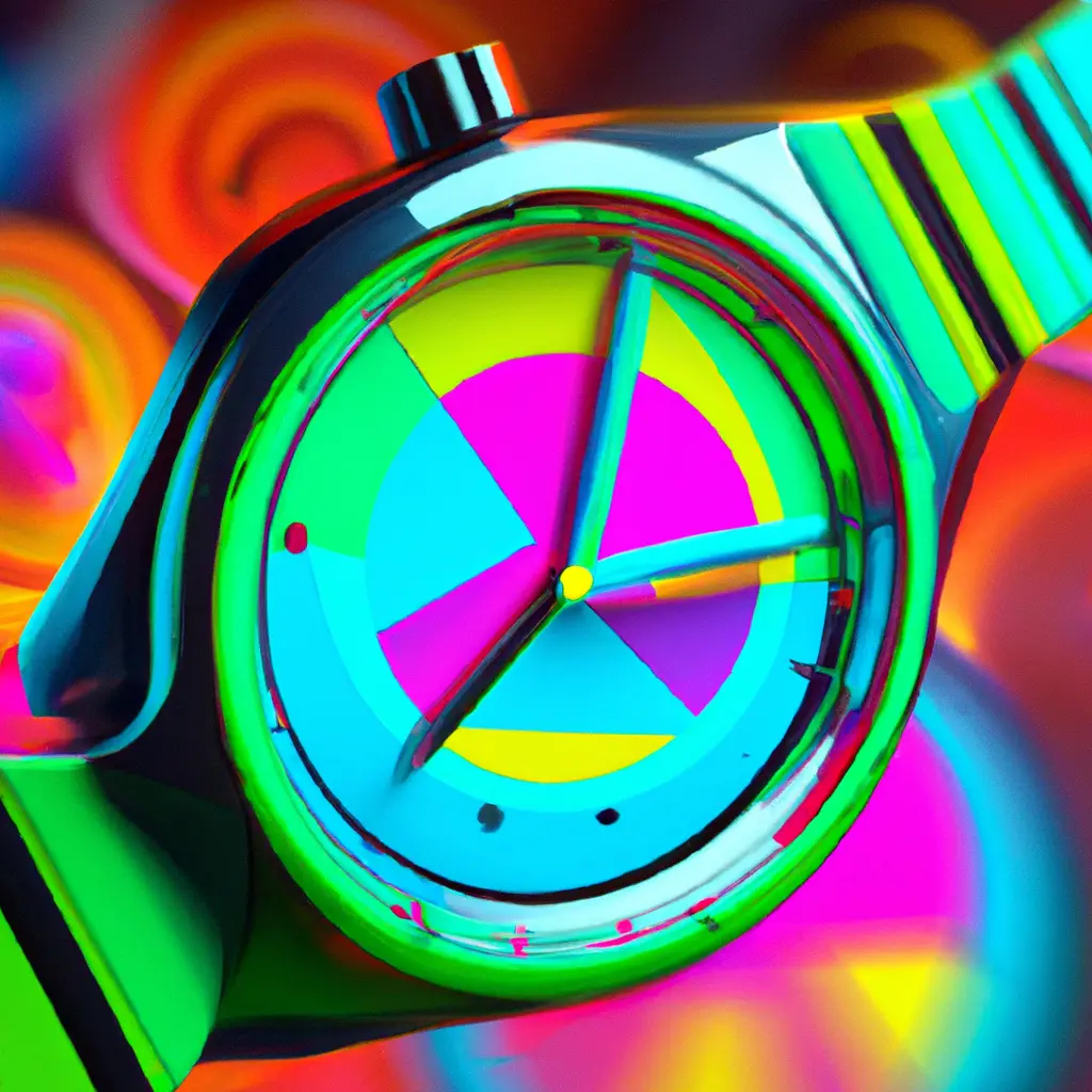 Image of Bold and colorful timepieces 